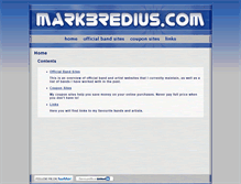 Tablet Screenshot of markbredius.com
